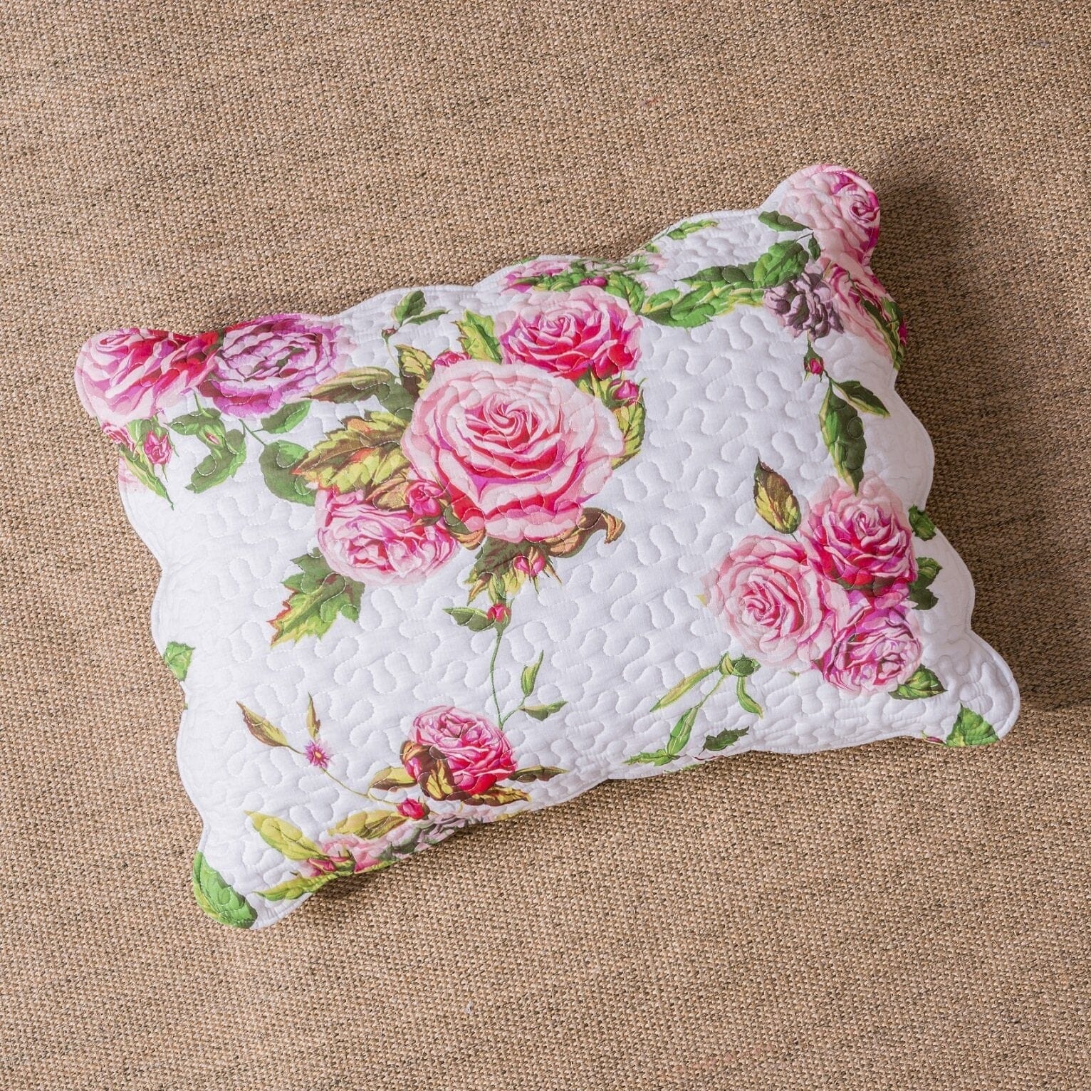 DaDa Bedding Bed in a Bag Bundle Set - Romantic Roses Lovely Blooming Floral Bedding Set (JHW-879)