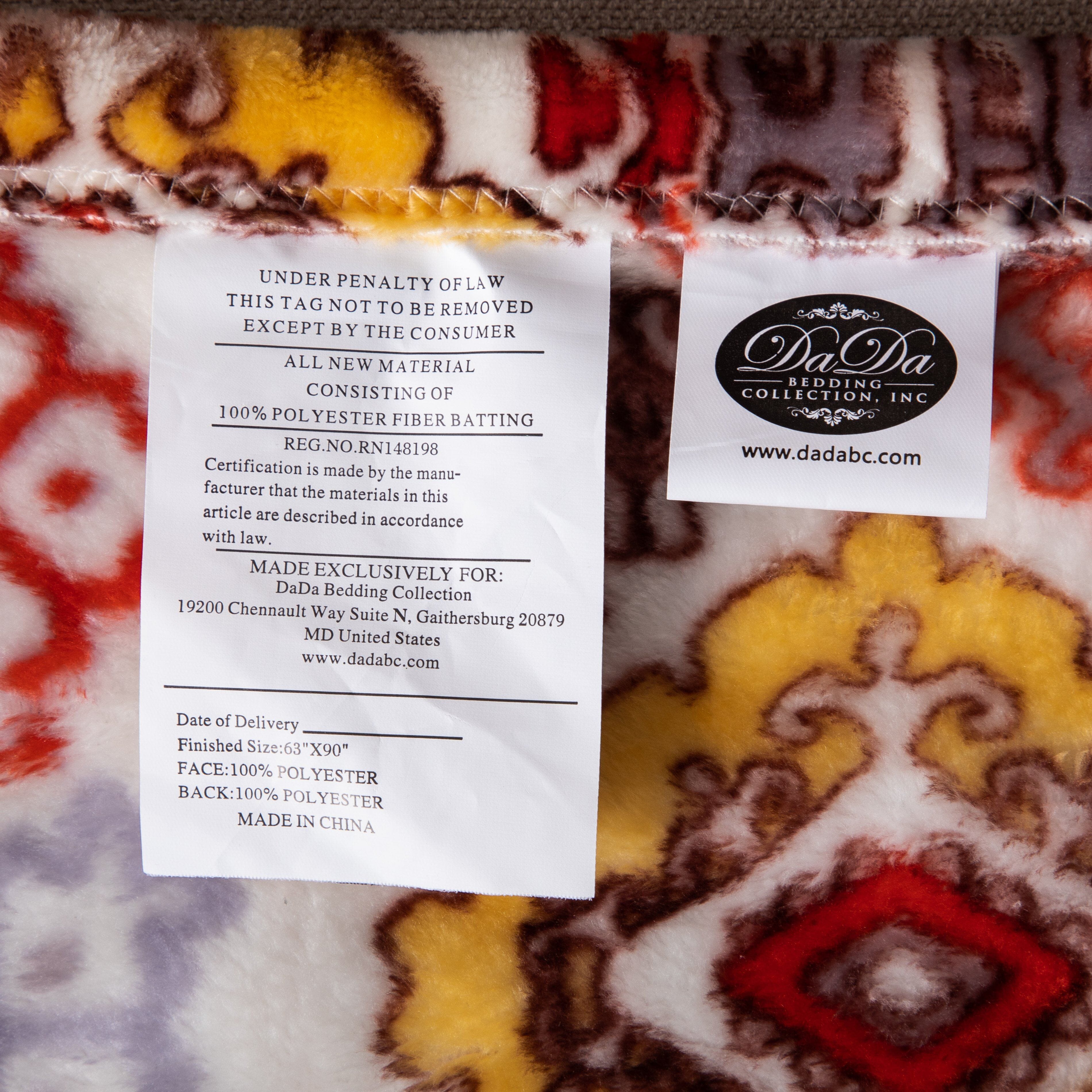DaDa Bedding Southwestern Havana Geometric Soft Plush Fleece Flannel Throw Blanket (XY1012)
