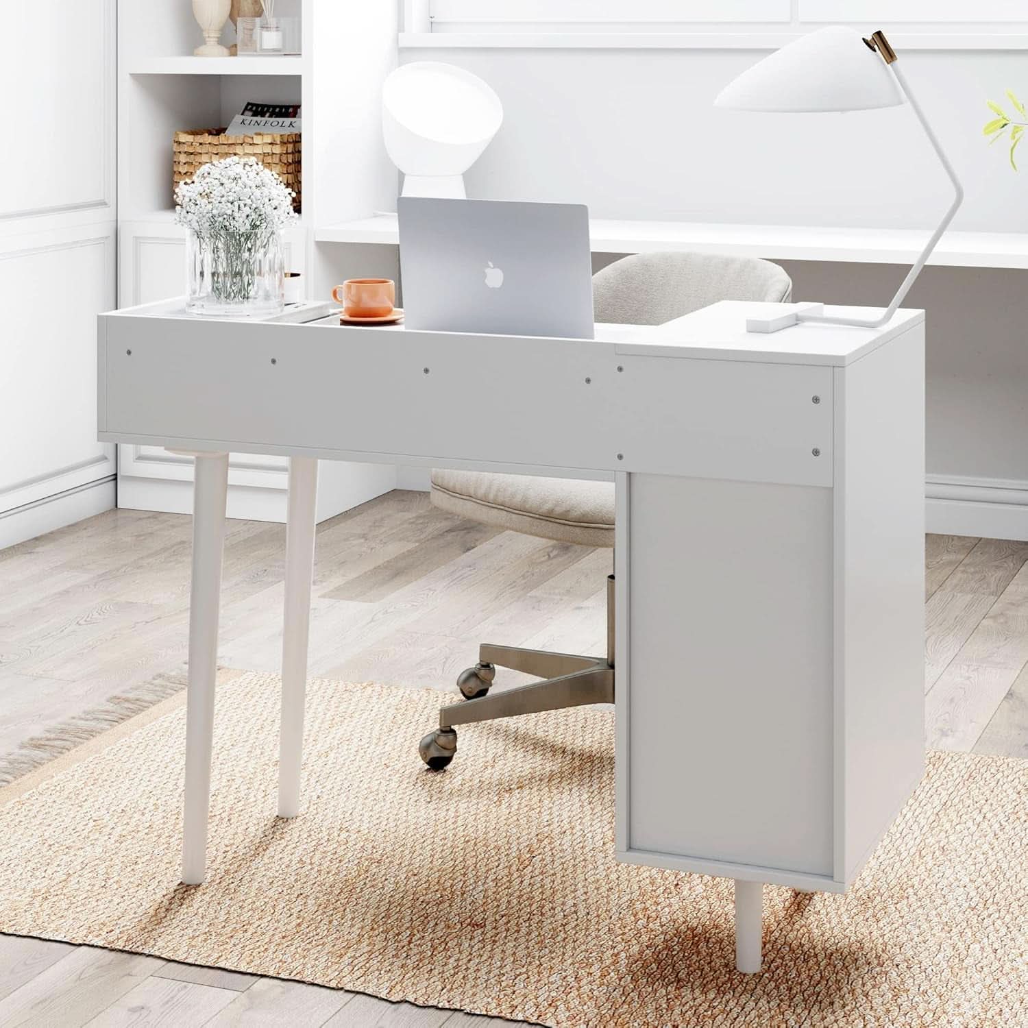 Daisy Vanity Desk Makeup Table With 4 Drawers White