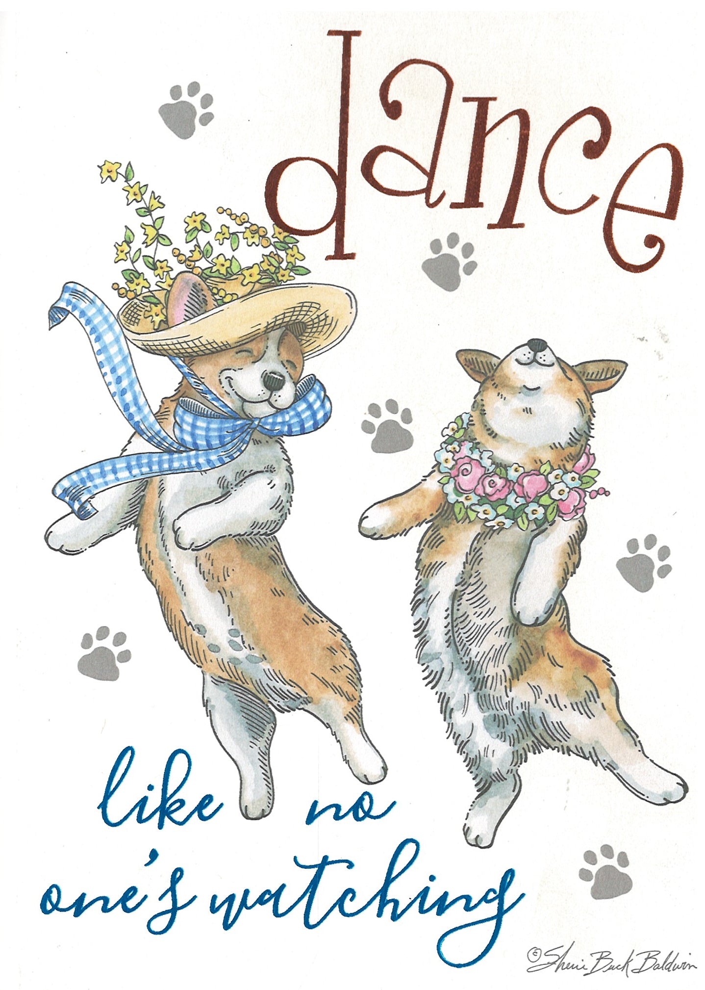 Dancing Corgis Birthday Card - Birthday Card