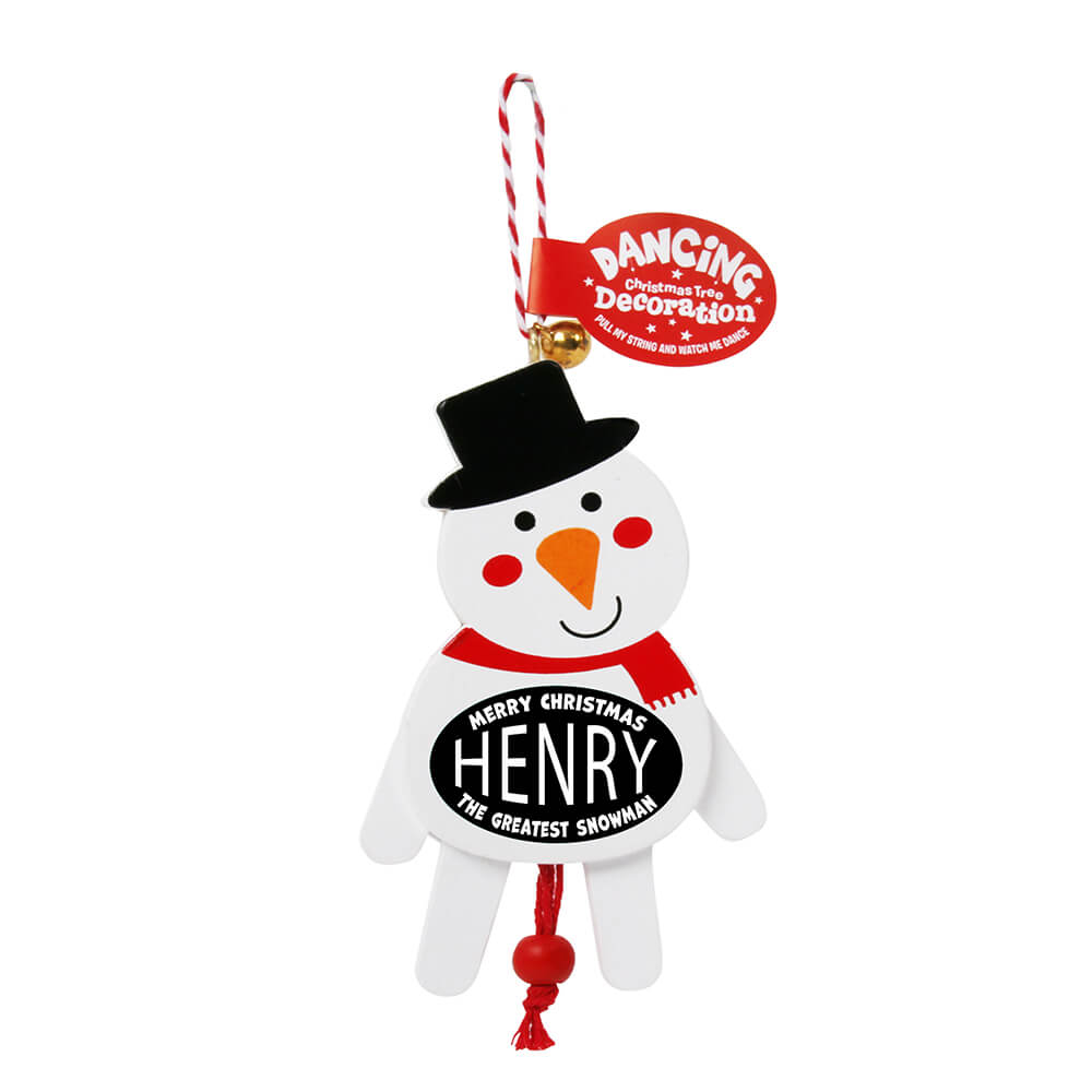 Dancing Wooden Ornament (E - J) -