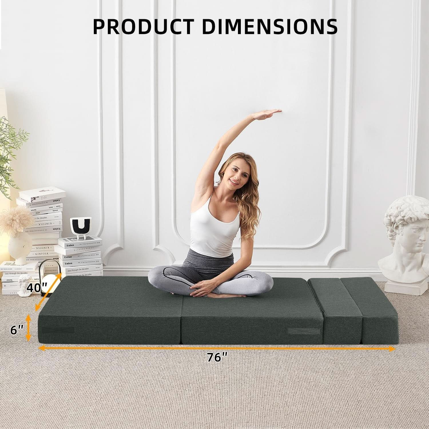 Dark Gray Standard Size Multifunctional Convertible Sofa