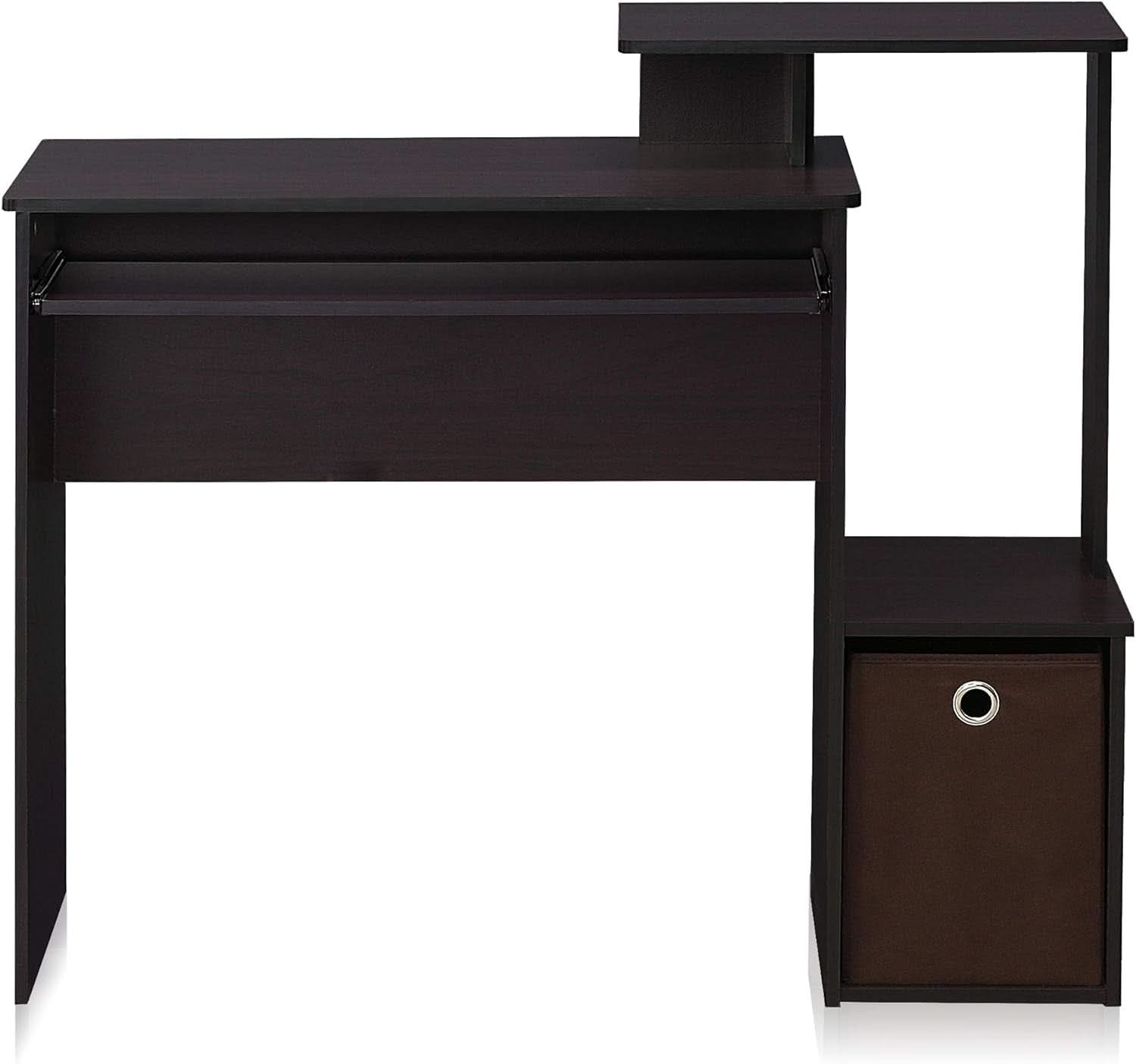 Dark Walnut Multipurpose Home Office Desk Regular Size