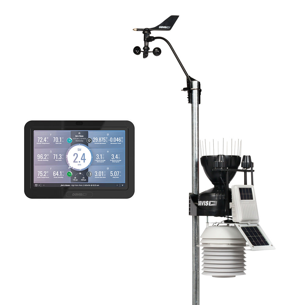 Davis Vantage Pro2 Wireless Weather Station w/WeatherLink Console, 24hr Fan Aspirated