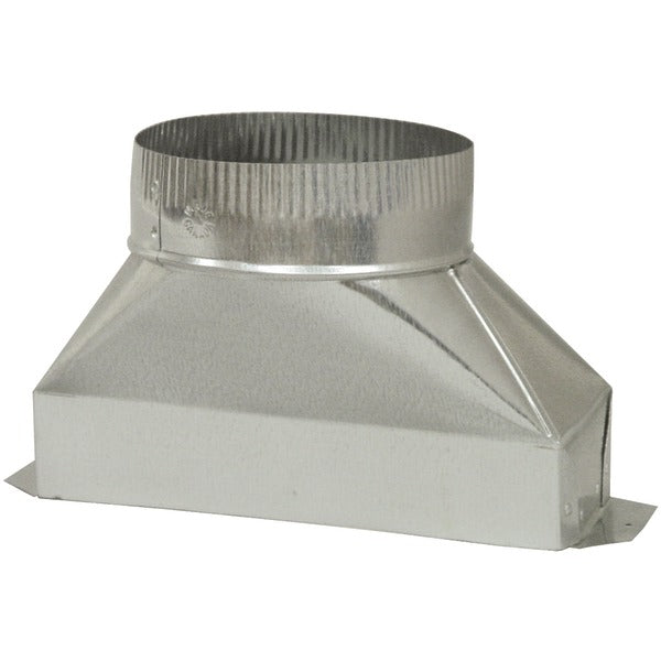 Deflecto DGT36 Galvanized Rectangular to Round Transition (6 In.)