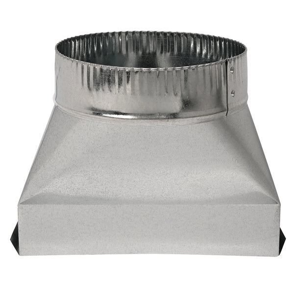 Deflecto DGT37 Galvanized Rectangular to Round Transition (7 In.)