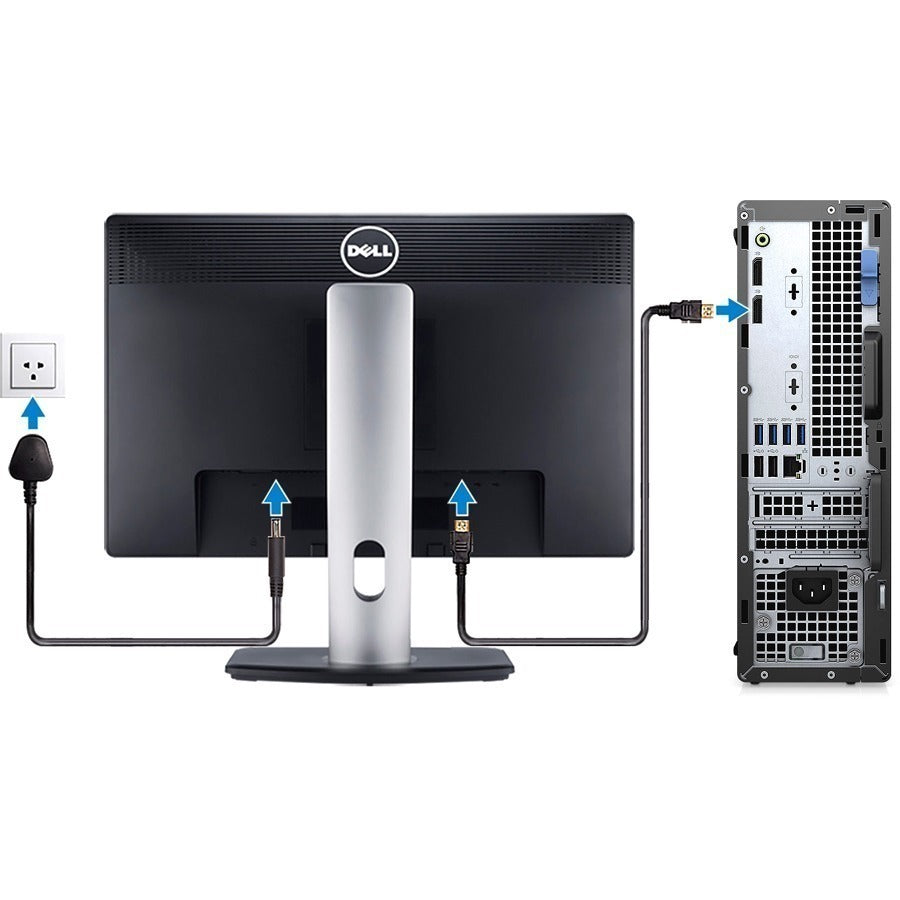 Dell-IMSourcing OptiPlex 5000 5090 Desktop Computer - Intel Core i5 10th Gen i5-10505 - 16 GB - 256 GB SSD - Small Form Factor OP5090SFFI510CTO