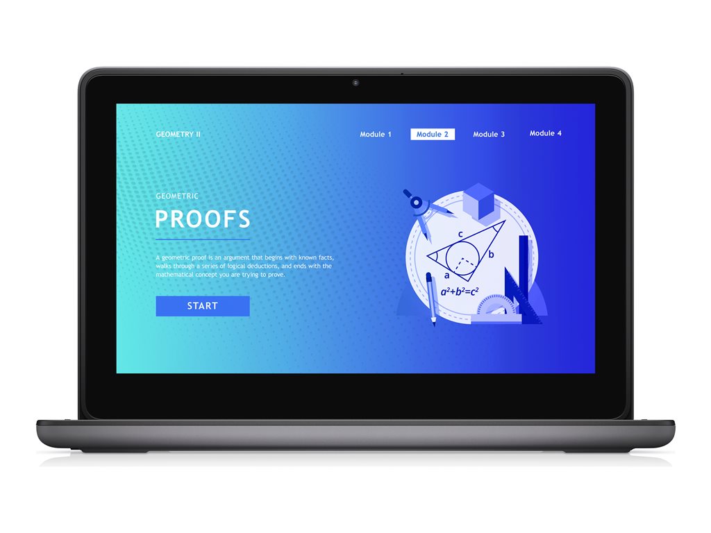 Dell Latitude 3140 - Flip design - Intel N-series - N100 / up to 3.4 GHz - Win 11 Pro National Academic - UHD Graphics - 4 GB G8X54