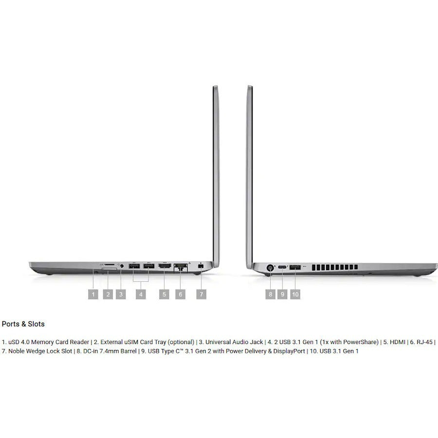 Dell Latitude 5000 5400 14 Chromebook - HD - Intel Celeron 4305U - 4 GB - 64 GB Flash Memory - English (US) Keyboard - Carbon Fiber" 50T20