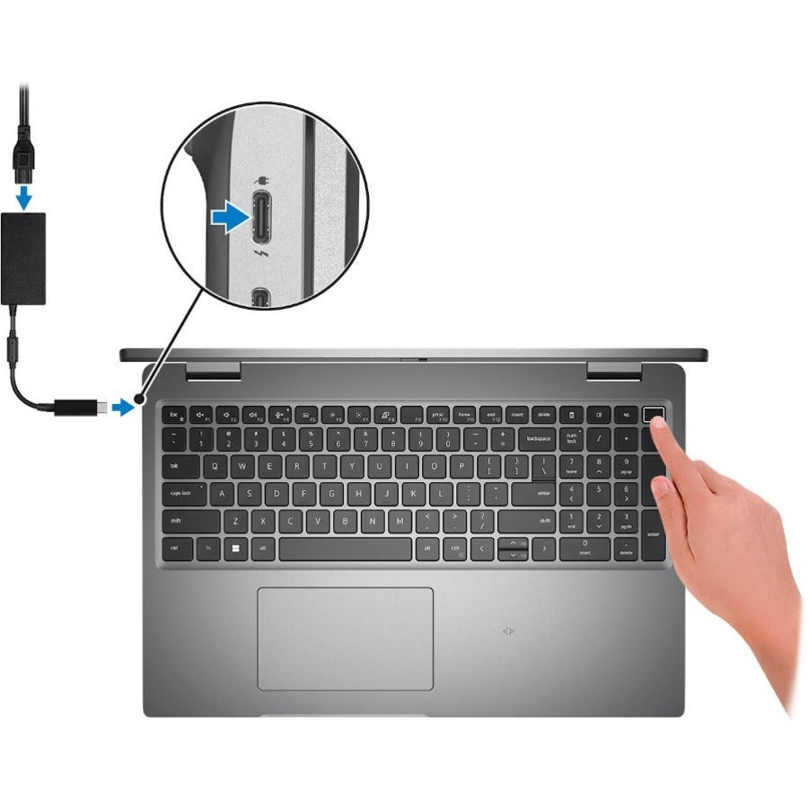 Dell Latitude 5000 5531 15.6 Notebook - Full HD - Intel Core i5 12th Gen i5-12600H - vPro Technology - 16 GB - 512 GB SSD - English (US) Keyboard - Gray" DNJN3