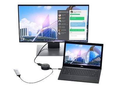 Dell Mobile Adapter DA300 - Docking station - USB-C - VGA - 1GbE - for Latitude 3301, 54XX, 7290, 7310 2-in-1, 73XX,