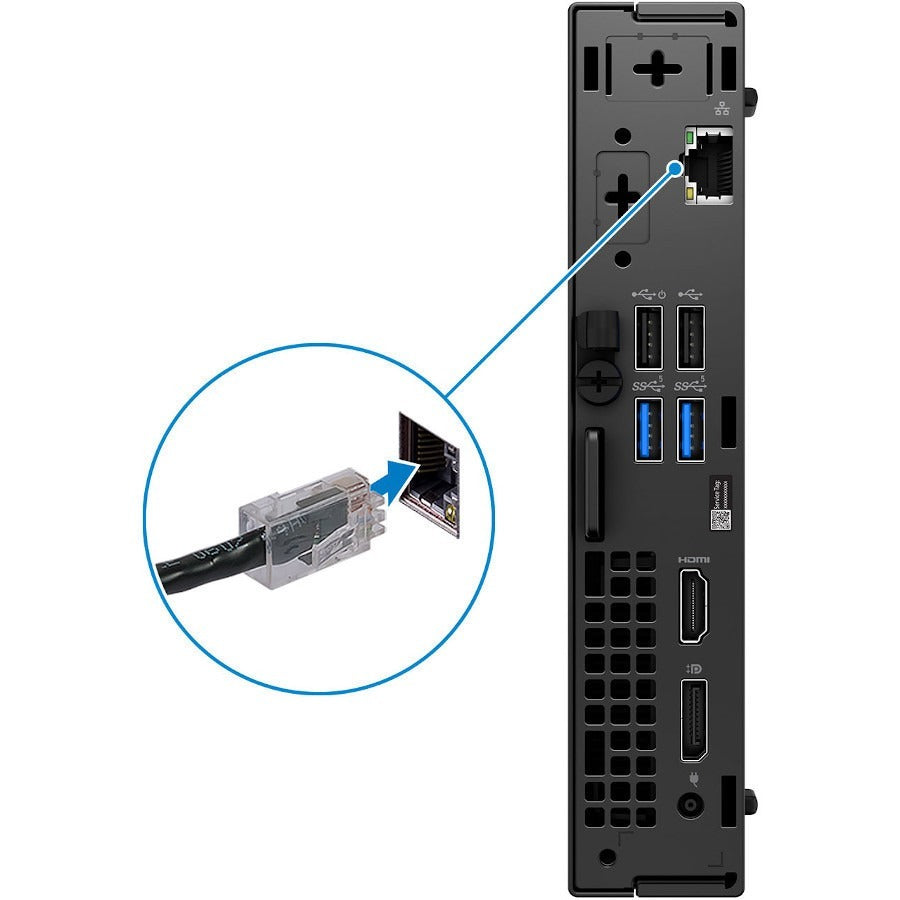 Dell OptiPlex 3000 Desktop Computer - Intel Core i5 12th Gen i5-12500T - 16 GB - 512 GB SSD - Micro PC - Black TMY7D