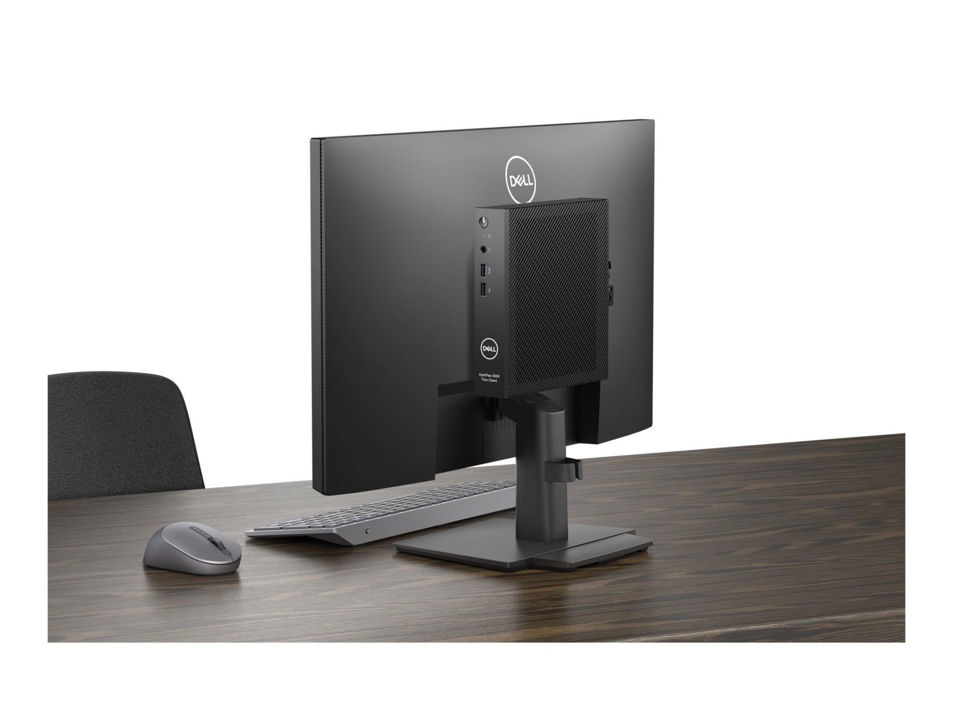 Dell OptiPlex 3000 TC BTX Thin Client 64GB eMMC 8GB DDR4 US Power Cord