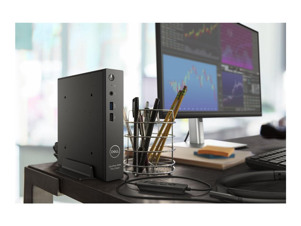 Dell OptiPlex 3000 Thin Client - Thin client - DTS 1 x Pentium Silver N6005 / up to 3.3 GHz - RAM 8 GB - flash - eMMC 32