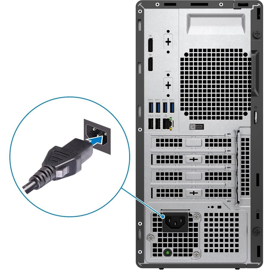 Dell OptiPlex 5000 Desktop Computer - Intel Core i5 12th Gen i5-12500 - vPro Technology - 8 GB - 256 GB SSD - Tower - Black HYDM3