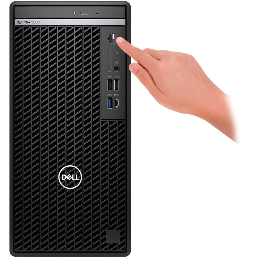 Dell OptiPlex 5000 Desktop Computer - Intel Core i5 12th Gen i5-12500 - vPro Technology - 8 GB - 256 GB SSD - Tower - Black HYDM3