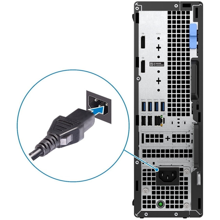 Dell OptiPlex 5000 Desktop Computer - Intel Core i7 12th Gen i7-12700 - vPro Technology - 8 GB - 256 GB SSD - Small Form Factor - Black 1MR1D