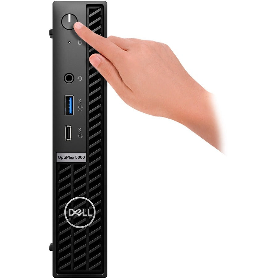Dell OptiPlex 5000 Desktop Computer - Intel Core i7 12th Gen i7-12700T - vPro Technology - 8 GB - 256 GB SSD - Micro PC - Black RKKMY