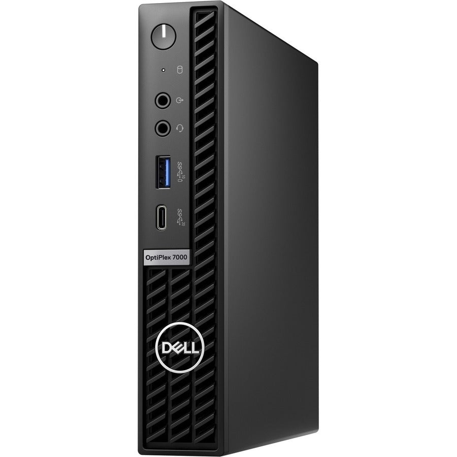 Dell OptiPlex 7000 Desktop Computer - Intel Core i5 12th Gen i5-12500T - vPro Technology - 8 GB - 256 GB SSD - Micro PC - Black TWKWP