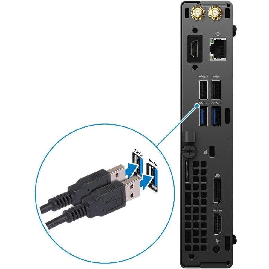 Dell Optiplex 3080 Ddr4-Sdram I3-10105T Mff Intel® Core™ I3 8 Gb 128 Gb Ssd Windows 10 Pro Mini Pc Black