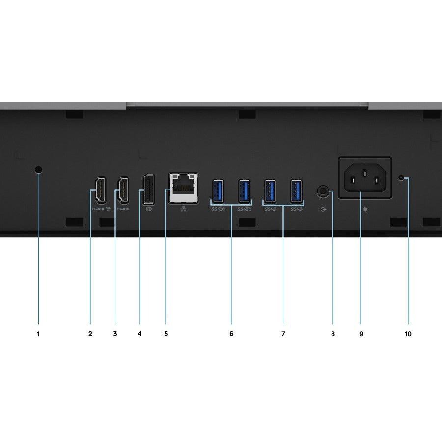 Dell Optiplex 7490 Intel® Core™ I5 60.5 Cm (23.8") 1920 X 1080 Pixels 8 Gb Ddr4-Sdram 256 Gb Ssd All-In-One Pc Windows 10 Pro Wi-Fi 6 (802.11Ax) Silver