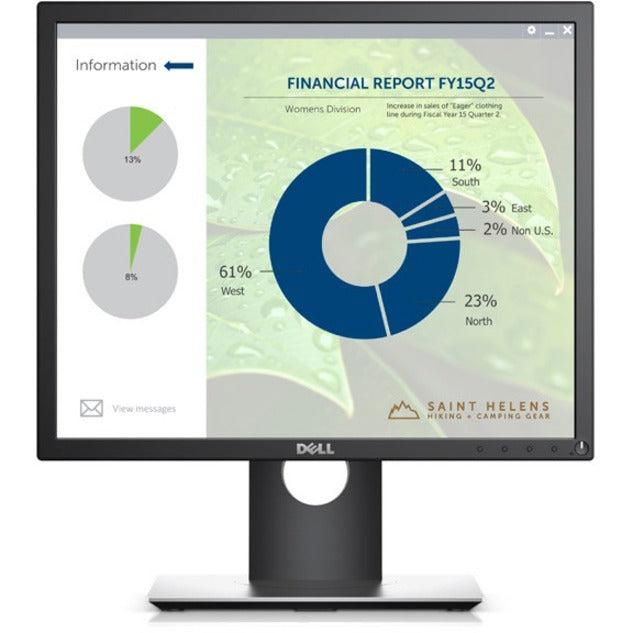 Dell P1917S Led Display 48.3 Cm (19") 1280 X 1024 Pixels Sxga Black