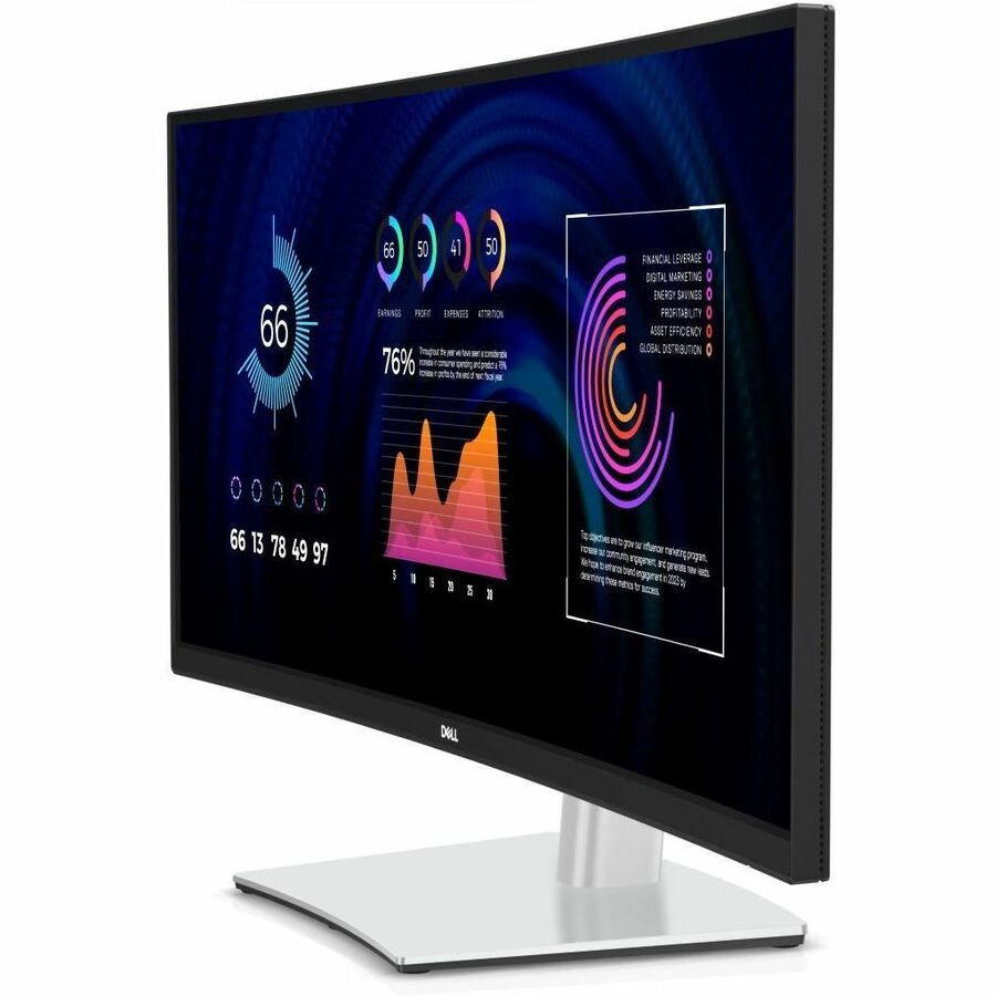 Dell P3424WE 34 Class UW-QHD Curved Screen LED Monitor - 21:9 - 34.1 Viewable - In-plane S