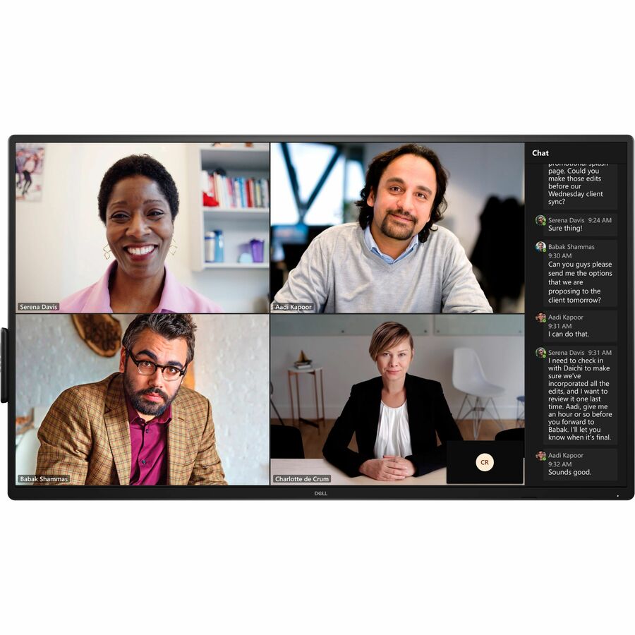 Dell P5525QC - 55 Diagonal Class (54.64" viewable) LED-backlit LCD display - conference - 4K UHD (2160p) 3840 x 2160" DELL-P5525QC