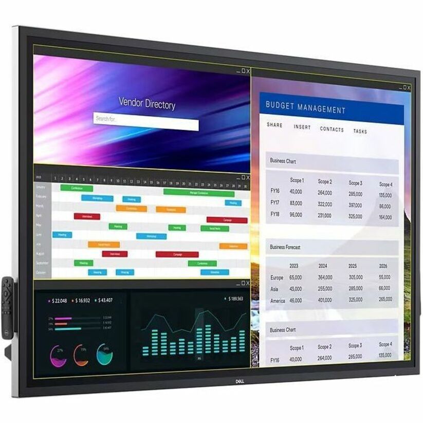 Dell P6524QT Collaboration Display - 65 LCD - InGlass - Touchscreen - 16:9 Aspect Ratio -