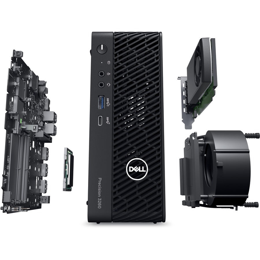 Dell Precision 3000 3260 Workstation - Intel Core I7 Dodeca-Core (12 Core) I7-12700 12Th Gen 2.10 Ghz - 16 Gb Ddr5 Sdram Ram - 512 Gb Ssd - Ultra Small - Black 910Wv