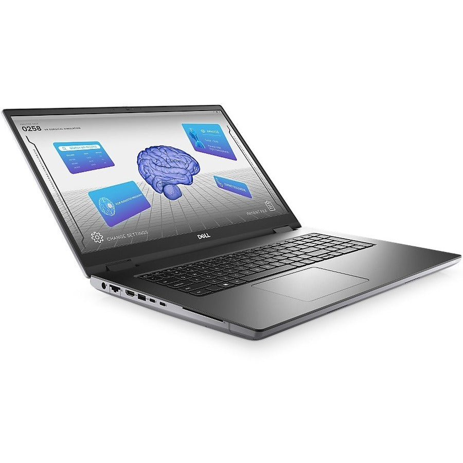 Dell Precision 7000 7770 17.3 Mobile Workstation - Full HD - Intel Core i5 12th Gen i5-12600HX - vPro Technology - 16 GB - 256 GB SSD - English (US) Keyboard - Aluminum Titan Gray" 2KGWC