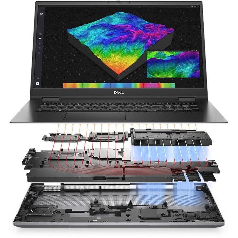 Dell Precision 7000 7770 17.3 Mobile Workstation - Full HD - Intel Core i7 12th Gen i7-12850HX - vPro Technology - 32 GB - 512 GB SSD - English (US) Keyboard - Aluminum Titan Gray" P9XK5