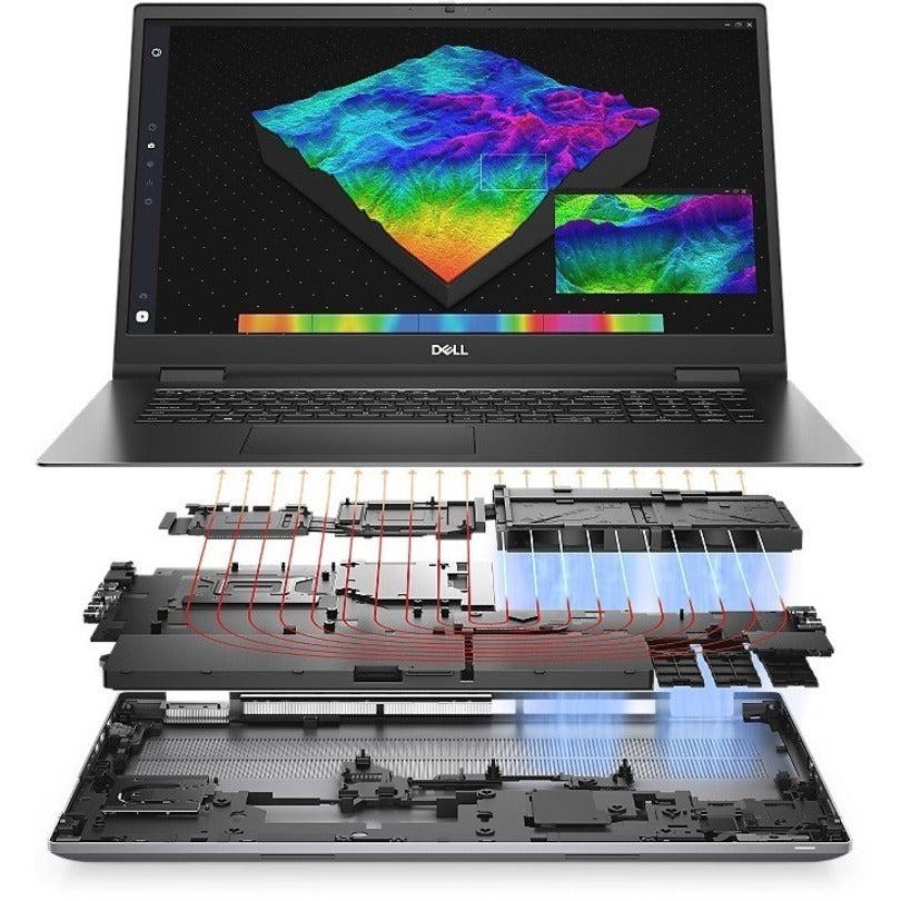 Dell Precision 7000 7770 17.3 Mobile Workstation - Full HD - Intel Core i7 12th Gen i7-12850HX - vPro Technology - 64 GB - 512 GB SSD - English (US) Keyboard - Aluminum Titan Gray" DYN9V
