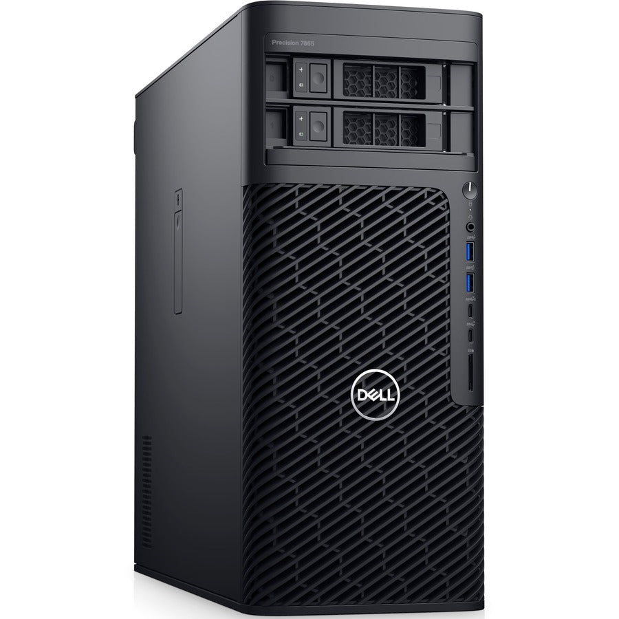 Dell Precision 7000 7865 Workstation - AMD Ryzen Threadripper PRO Dodeca-core (12 Core) 5945WX 4.10 GHz - 32 GB DDR4 SDRAM RAM - 1 TB SSD - Tower - Black