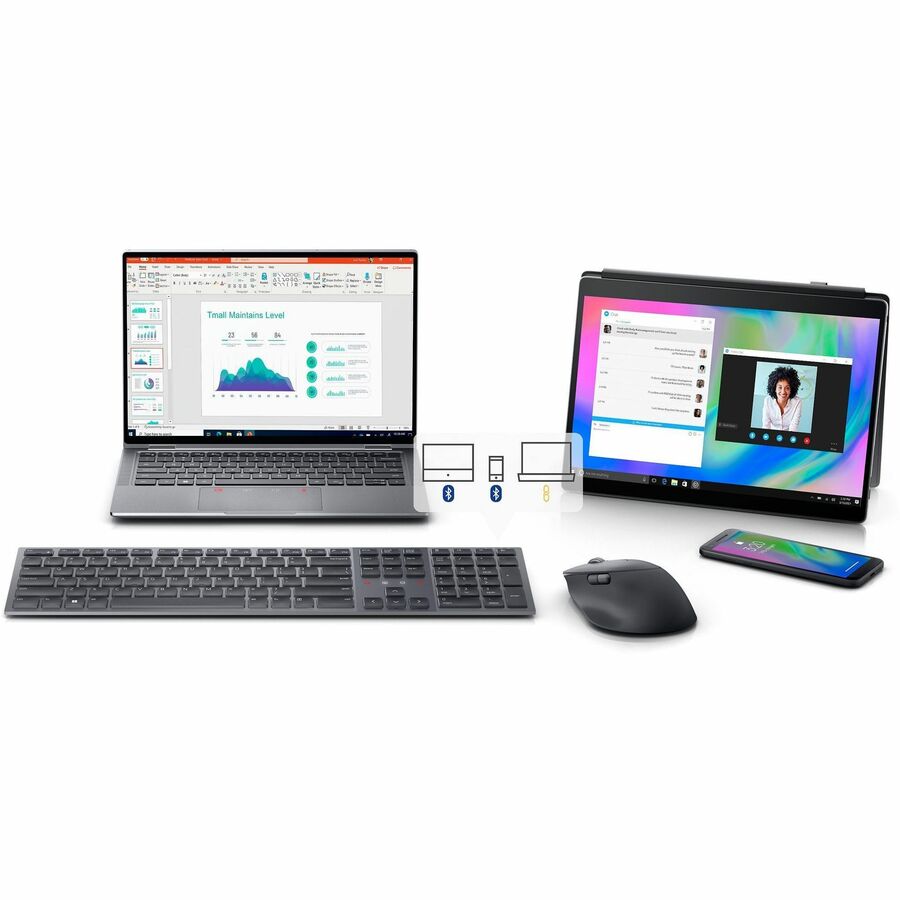 Dell Premier KM900 Keyboard and Mouse - USB Type A Scissors Wireless Bluetooth/RF 5.1