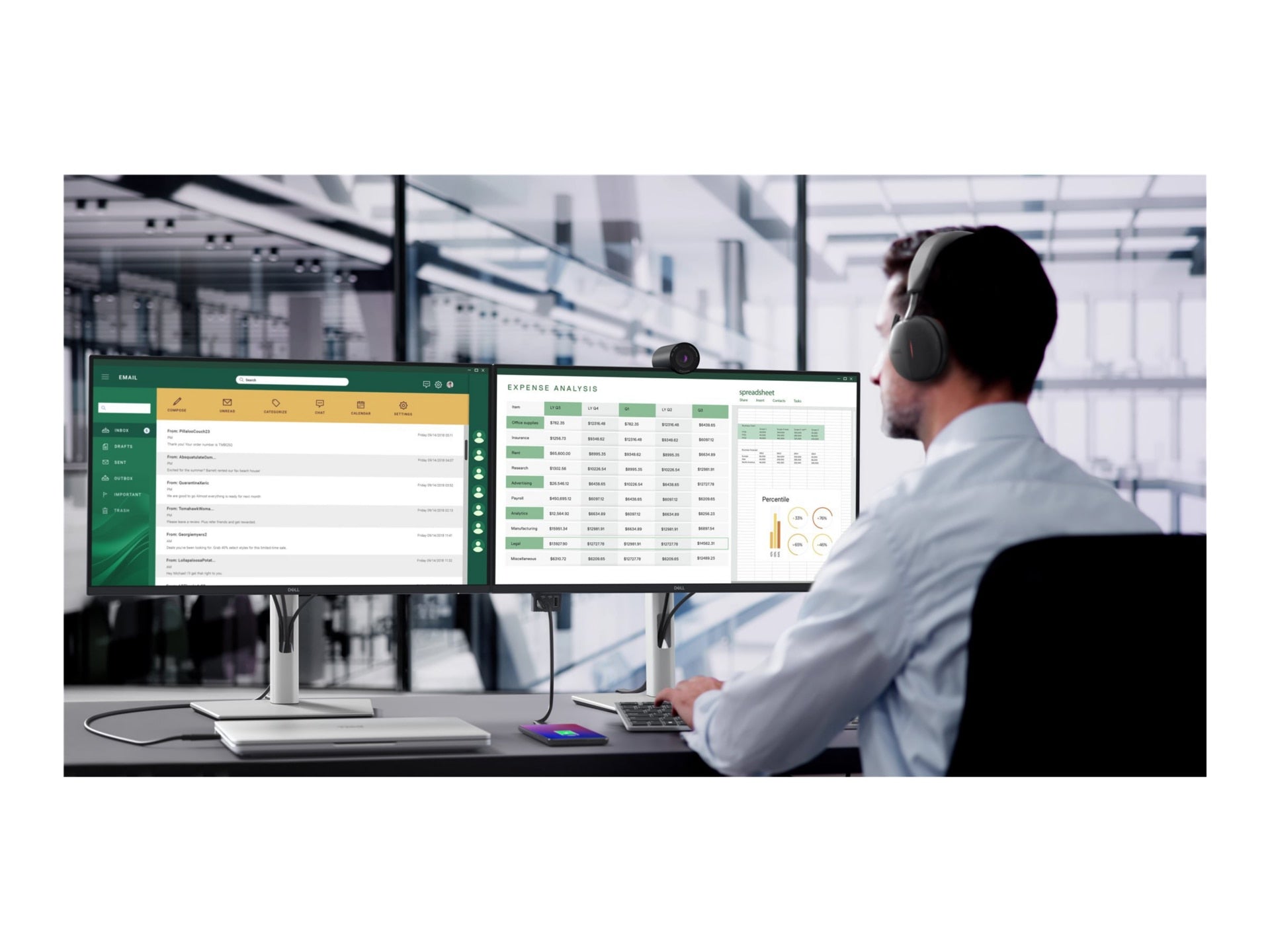 Dell Pro 24 Plus QHD USB-C Hub Monitor P2425DE for Professionals
