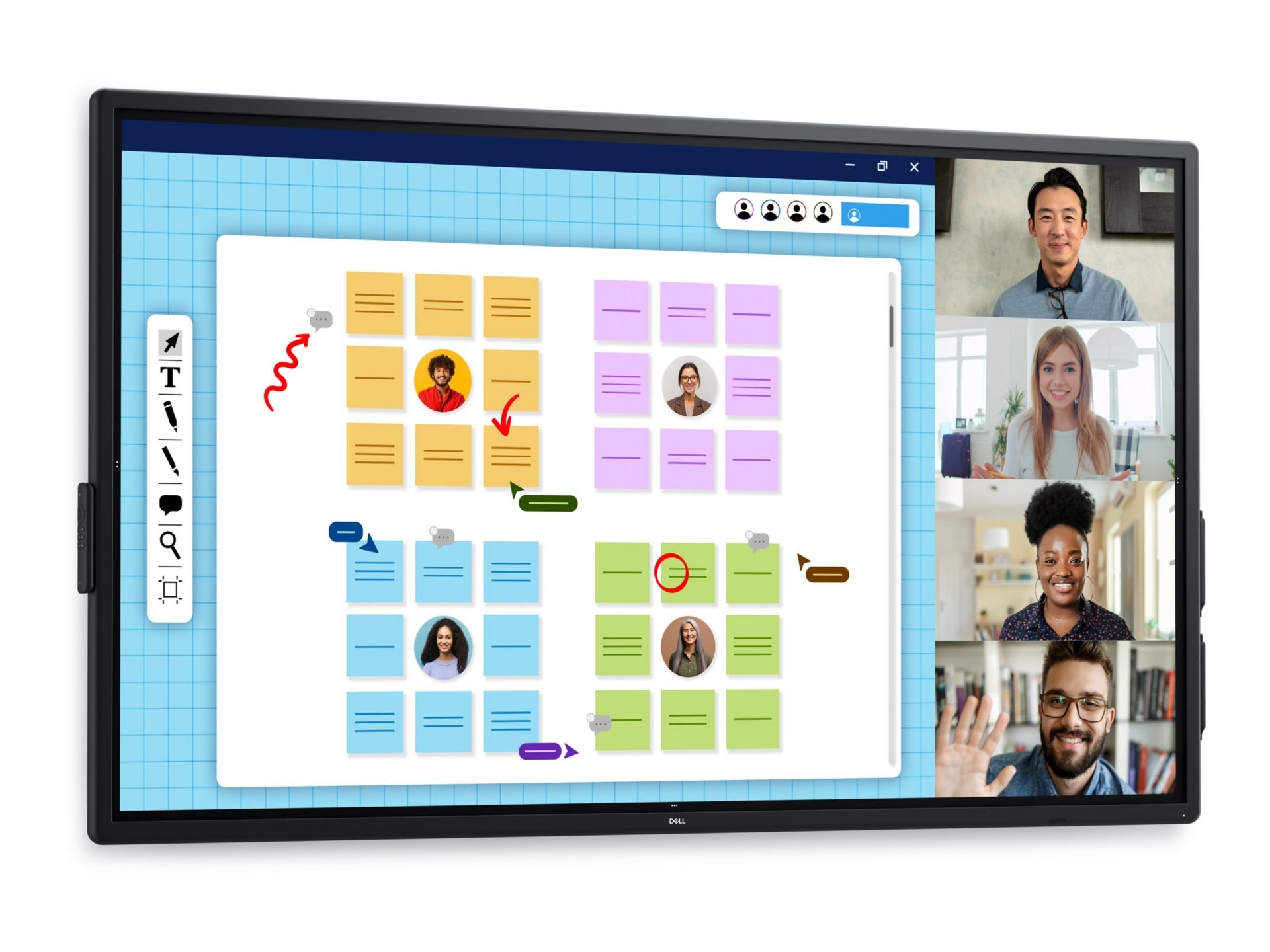 Dell Pro 75 Plus 4K Touch Monitor P7525QT for Professional Teams