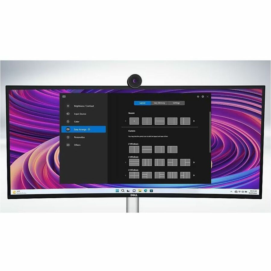 Dell UltraSharp U3824DW 38 Class WQHD+ Curved Screen LED Monitor - 21:9 - Black Silver - 3