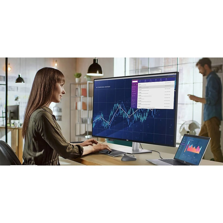 Dell UltraSharp U4323QE 43" Class 4K UHD LCD Monitor - 16:9 - Silver - 42.5" Viewable -