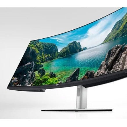 Dell Ultrasharp U4021Qw 39.7" 5K2K Wuhd Curved Screen Led Lcd Monitor - 21:9 - Black, Silver
