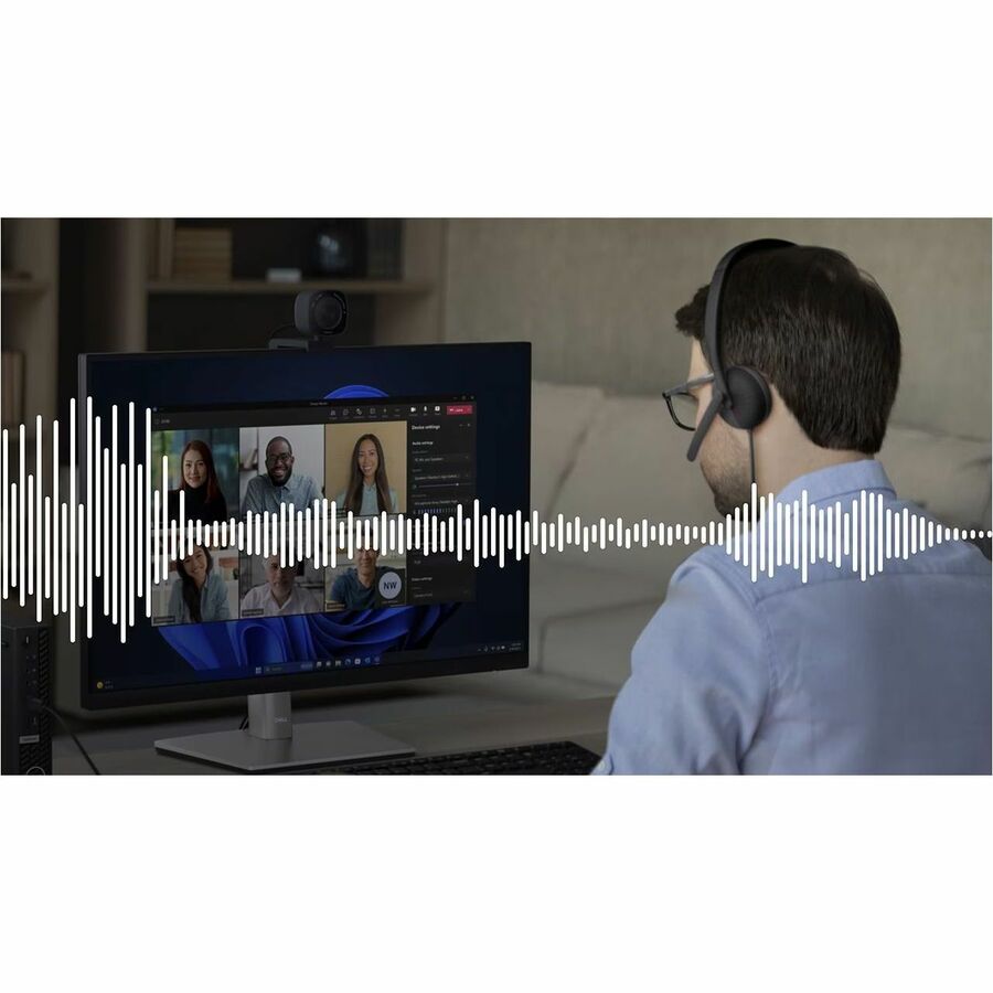 Dell Wired Headset - WH3024 - Microsoft Teams Certification - Stereo - USB Type C