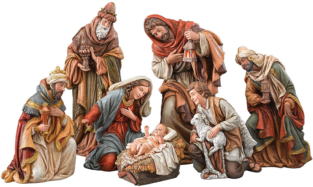 Deluxe 7 Piece Joseph Studio Nativity - 17 Inch