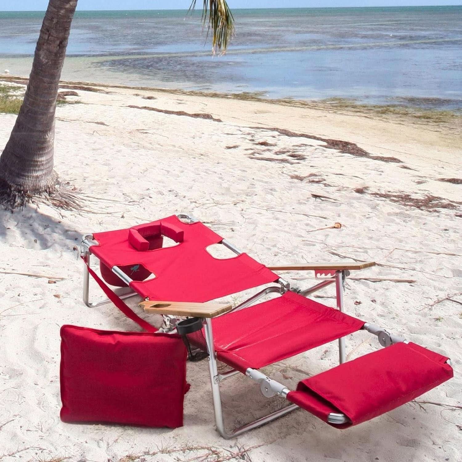 Deluxe Lightweight Reclining Lounge Chair with Footrest