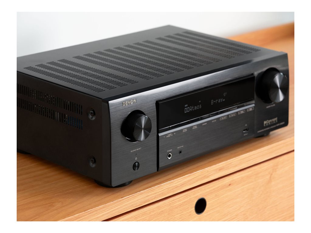 Denon AVR-X1800H - AV network receiver - 8K - HDR - 7.2 channel - 7 x 80 Watt - black DN-AVR-X1800H