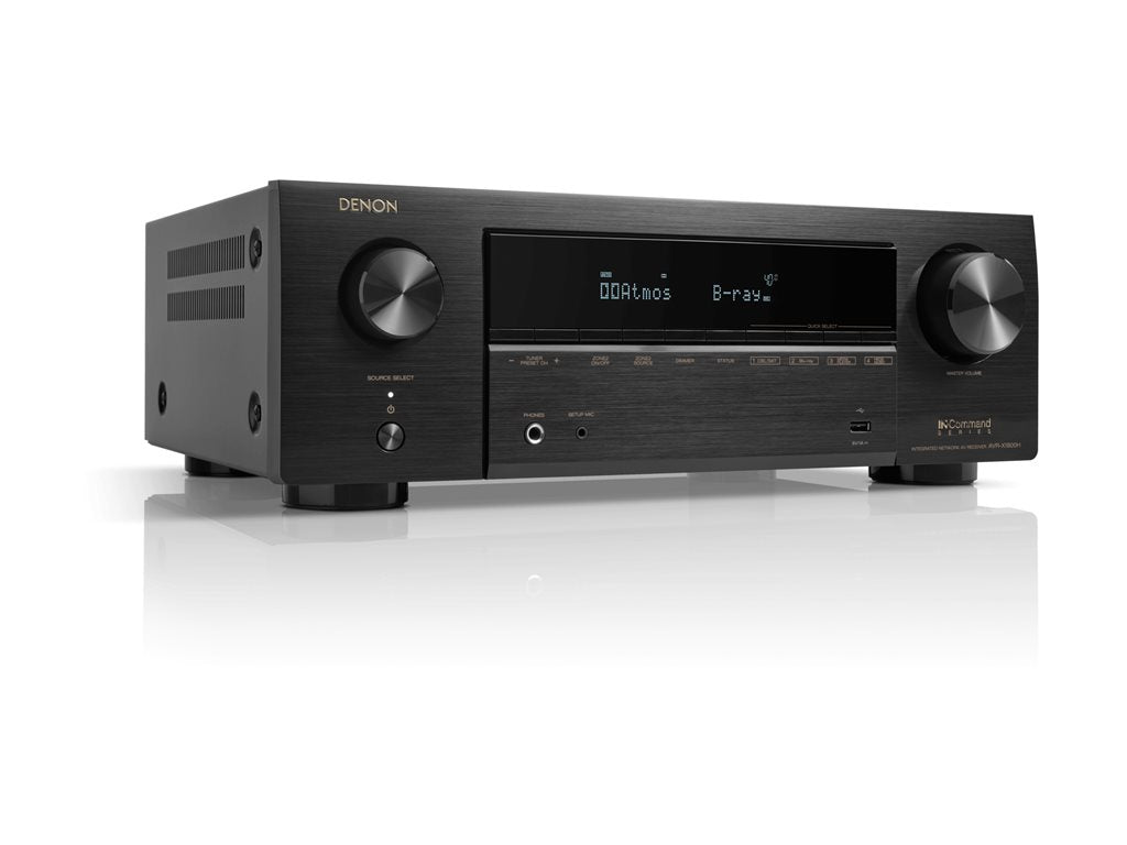 Denon AVR-X1800H - AV network receiver - 8K - HDR - 7.2 channel - 7 x 80 Watt - black DN-AVR-X1800H
