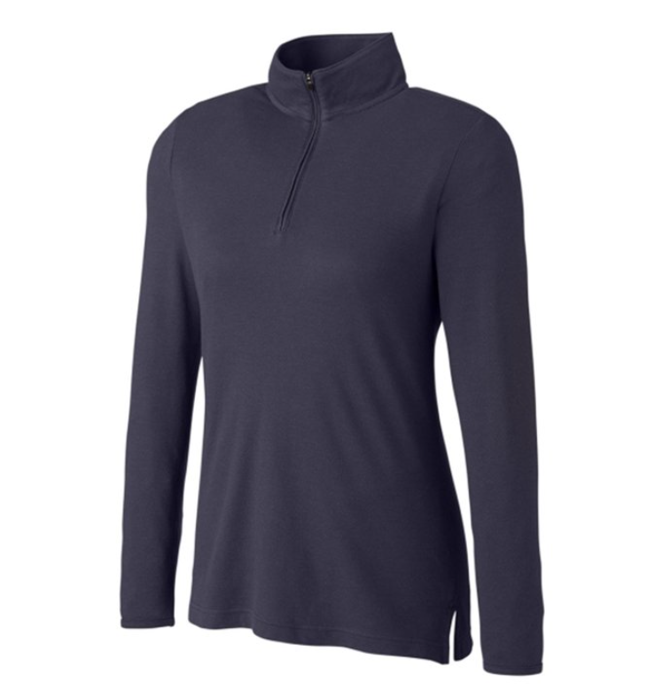 Devon & Jones® Women's New Classics™ Performance Quarter Zip – Effortless Style with Performance-Ready Comfort