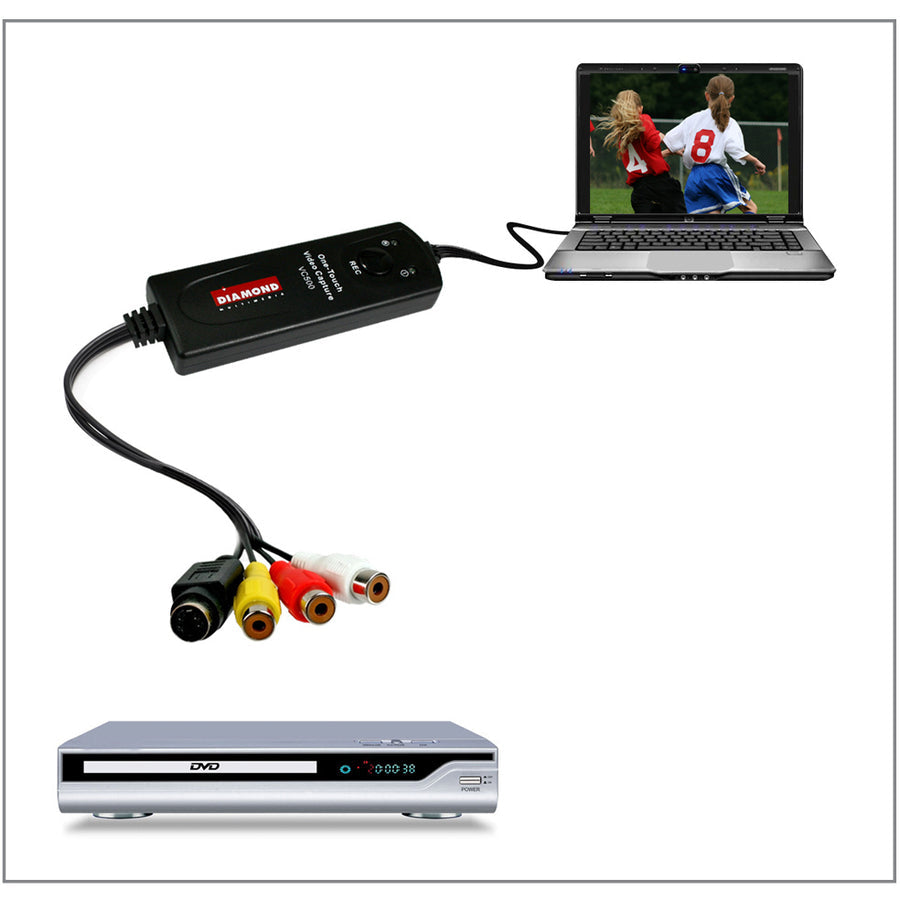 Diamond Vc500 One Touch Video Capture Edit Stream Or Burn To Dvd Usb 2.0