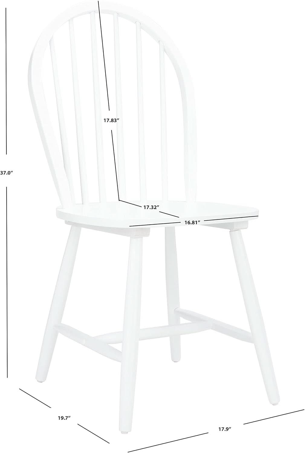 Dining Chairs 18 Inch Spindle Back Set Of Two Farmhouse