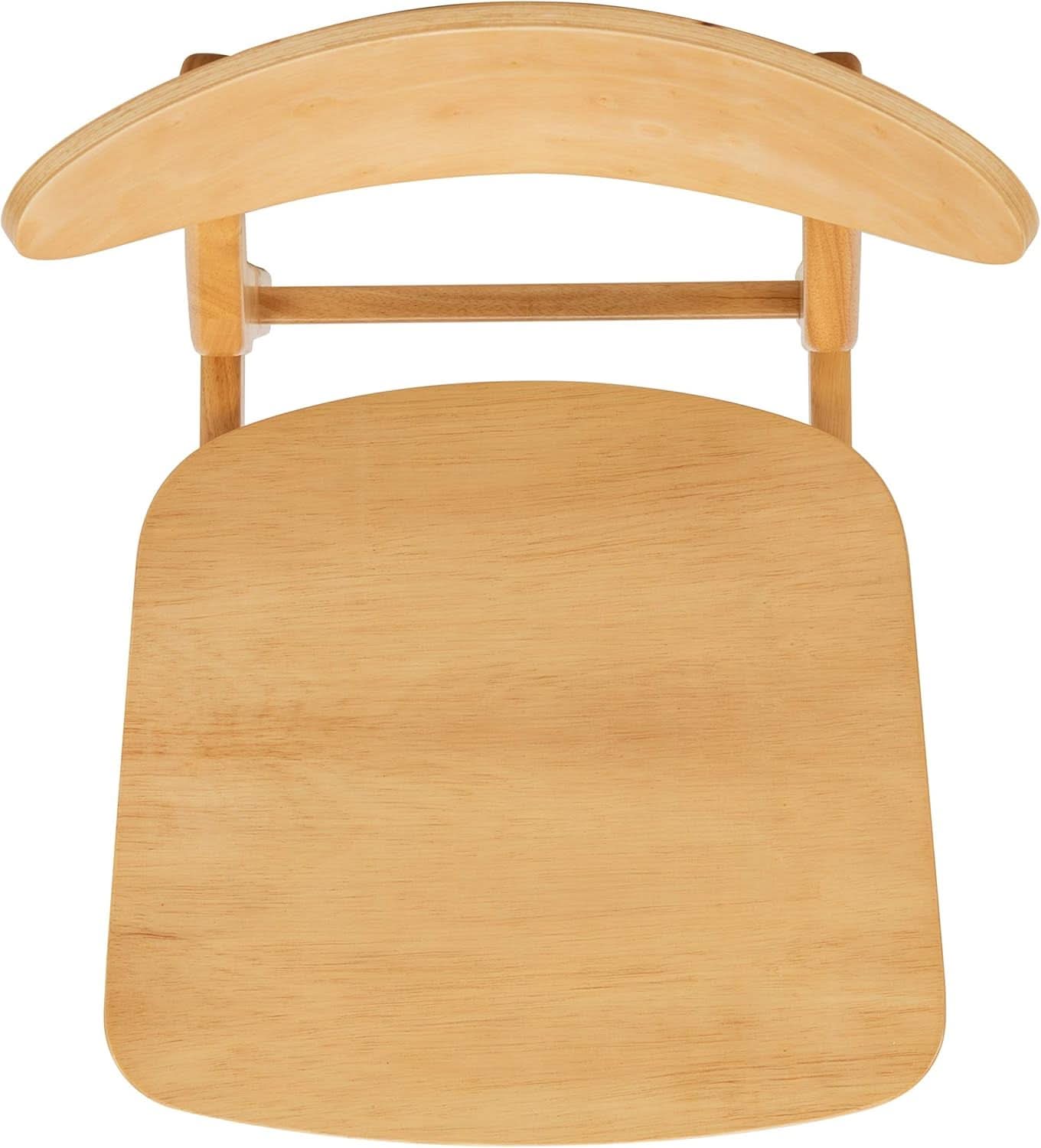 Dining Chairs Set Natural Wood Mid Century Retro 2 Chairs