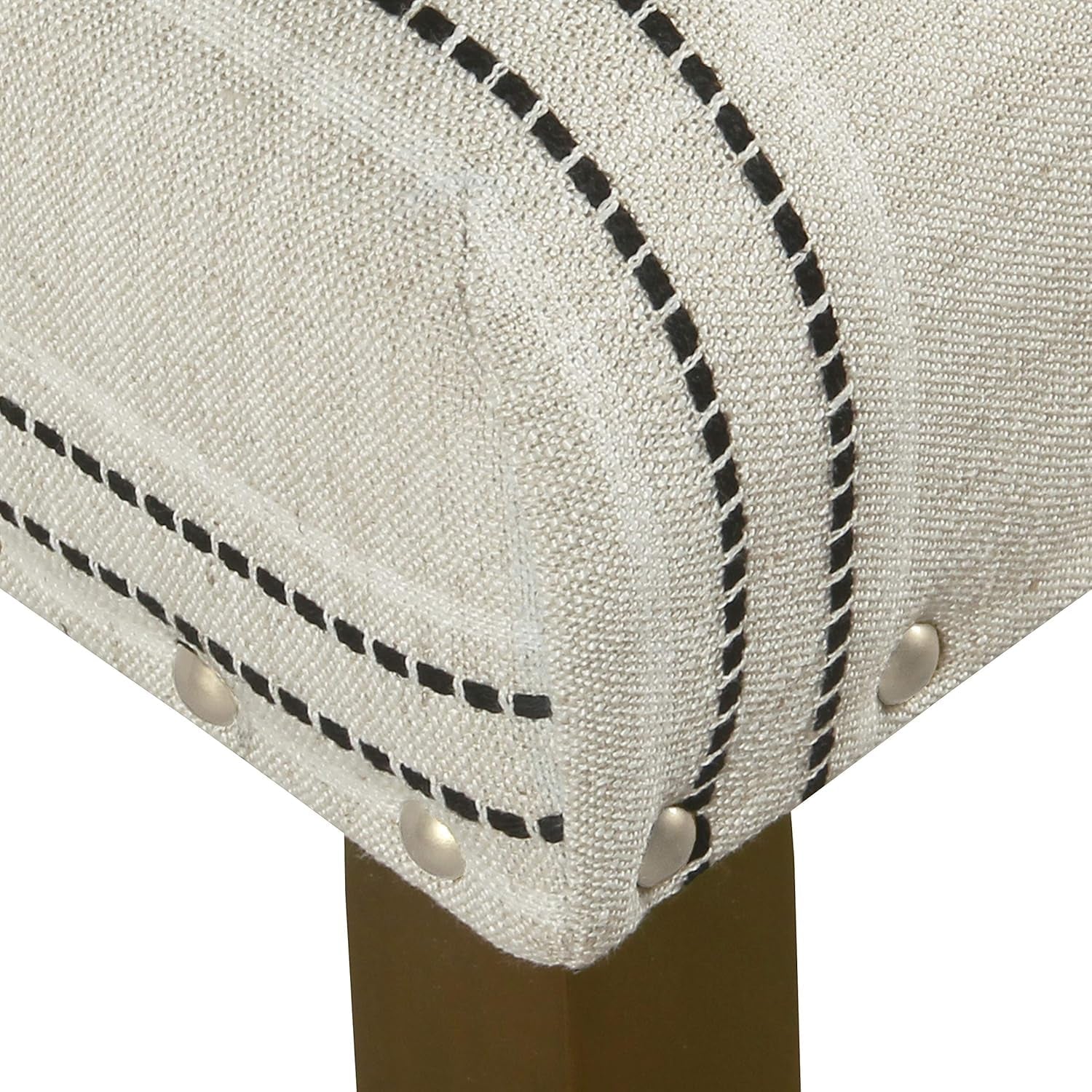 Dining Chairs With Nailhead Trim Black White Set Of 2